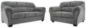 Allmaxx Sofa and Loveseat – Pewter