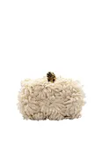 Alexander McQueen Glory Gold Skull Flower Applique Minaudiere Size Small 2010s