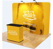 10′ SERPENTINE ZIP UP WAVELINE TENSION FABRIC DISPLAY