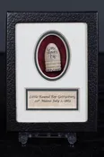 Authentic Gettysburg Battlefield Little Roundtop Bullet from the Area Of 20th Maine Volunteers, July 2, 1863 In Collectors Glass Case