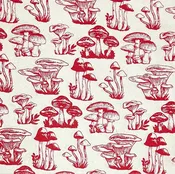 20x30 Mushroom paper, red/crm
