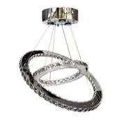Contemporary Chandelier Galaxy Two Ring  — Crystals & Lighting