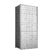 10 Doors High x 6 Doors (59 Tenants) 1600 Series Front-Load Private Distribution Cluster Mailbox in Anodized Aluminum Finish