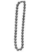 Bike Chain Silver Necklace