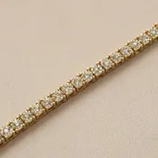 1.40 Carat Diamond Tennis Bracelet 10kt Yellow Gold