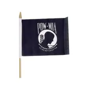 4 in x 6 in POW MIA Stick Flag