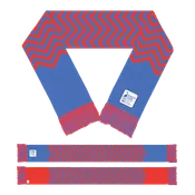 CAN Logo: Winter Scarf - Blue and Red