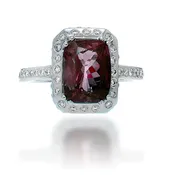 Alexandrite And Diamond Ring
