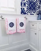 Applique Monogrammed Guest Towel