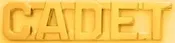 3/8" CADET Cut Out Letter Collar Insignia Gold Finish