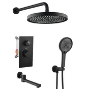 10" Shower System Set With Control Valve And Overhead Shower