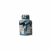 A & B Home - Blue & White Ceramic Vase