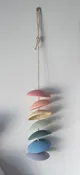 Ceramic Wind Chimes - Rainbow 7 Disc