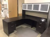 6+ CHERRYMAN L SHAPE DESKS &amp;amp; HUTCH $395ea