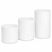 4", 5", 6" PLASTIC CYLINDERS, SET OF 3 | 3-Piece per Set