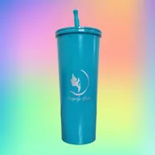 22 oz Stainless Steel Teal Tumbler