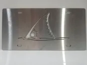 Redfish license plate tag — Central Sheet Metal and Steel