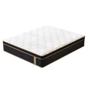 10 King Plush Hybrid Mattresses with Independently Encased Coils and Gel Memory Foam Fiberglass-Free