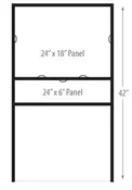 Angle Iron Frame With Single Slot For 6×24 Rider