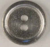 2 Hole Pewter Button, 2 hole with rim, 7/8″ 152. Hand made in the USA