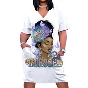 Blessed Beauty Butterfly Plus Size Pocket Dress