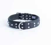 Angel Pet Leather Rhinestone Bling Collar Black