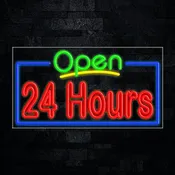 24 Hours Flex-Led Sign