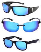 “The Allstars 2” 3 Pair of Our Most Popular Polarized Bifocal Sport Wrap Unisex Sunglasses