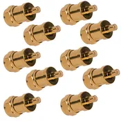 10 Pack of SMB-Jack to F-Male RG-6 Coaxial Adapters