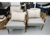 Assembly Park Mid-Century Modern Open Armchair Set - Nick's Upholstery