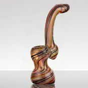6in Sherlock Bubbler – Rasta Fumed Coil