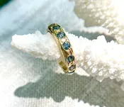 11 Stone Montana Sapphire Band