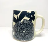 16 oz Floral Ceramic Mug