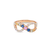 14KT ROSE GOLD INFINITY COLORS SIGNATURE RING