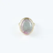 Bicolored Tourmaline Yellow Gold Ring