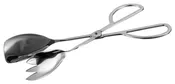 10-1/2″ Salad Tong, Spoon/Fork Scissor Style, S/S