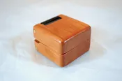 Double Hinged Wood Ring Box | Black Cherry & African Blackwood #145
