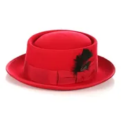 Men Classic Pork Pie Hat-MSD 32