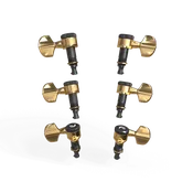 D'addario Auto-Trim Locking Tuning Machines 3 Per side, Gold