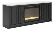 Cadmori 63" TV Stand with Electric Fireplace