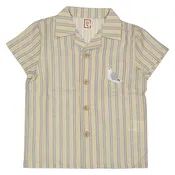 1984 Beige Pinstripe Grandpa Shirt