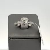 10k White Gold 0.50CT Diamond Engagement Ring Size 8 S16547