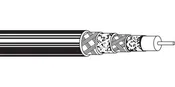 Belden # 1186A 101000 - Coax - CATV Cable 20 AWG GIF HDL DPE DBL SH FR PVC Black - Price Per 1000 Feet