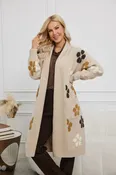 3D Tuffed Jacquard Cardigan