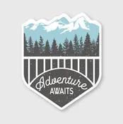 Adventure Awaits Sticker