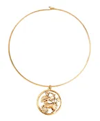 70s Inspired Zodiac Necklace (Sagittarius)