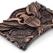 American Eagle Kilt Belt Buckle - Chocolate Bronze