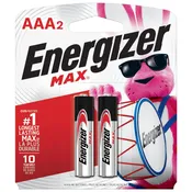 Energizer AAA Alkaline Batteries E92 - 2 Pack