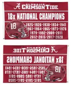 Alabama 18x National Champions 3x5 Flag