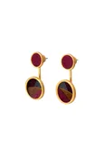 Alicia Bezel Jacket Earring